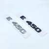 ASAO5 Black Silve Letters E200 E260 E300 E400 E220d E350e E300de 4Matic ABS Emblem for Mercedes Benz W213 Car Trunk Logo Sticker