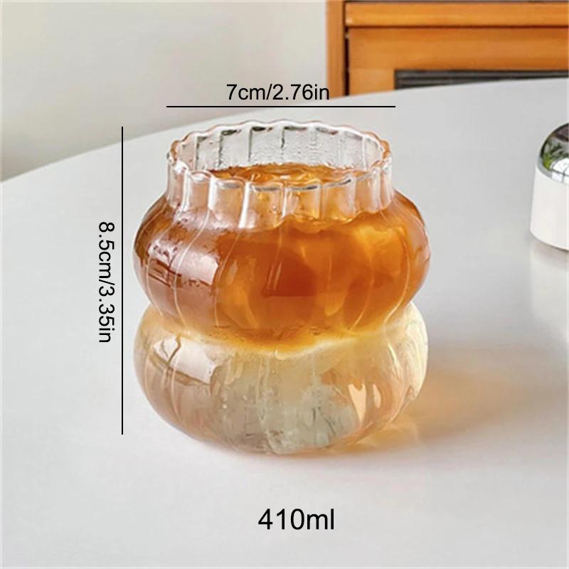 Transparent Glass Cup Creative Ins Exquisite Heat-resistant Tumbler Tea Juice Milk Coffee Mug Home Office Cocktail Beer Glasses