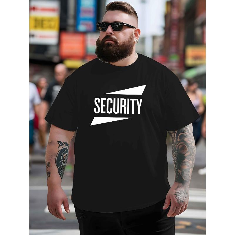 

Security Summer Outdoor Sports and Leisure Short-sleeved T-shirts. Men s Latest Trendy Fashion Printed Large Size T-shirts. Loose Shirts XL чорний