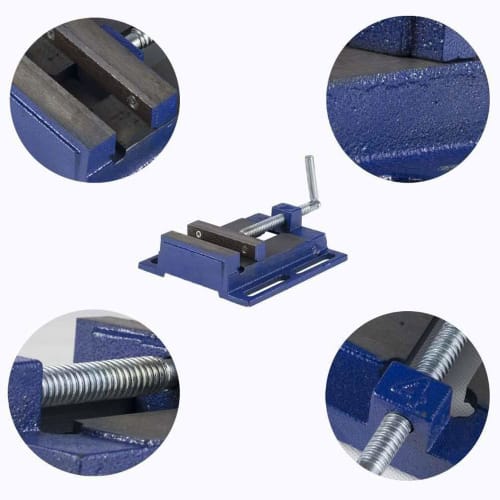 Nisorpa Bench Vise, Maximum Opening Width 11cm, Drill Press Vise, Drilling Work, Drill Press Vise, Table Vise, Cutting, Fixing, Compact Bench Vise