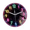Wall Clock Decor Convenient Gift Unique Silent Arabic Numerals Ornament Round Durability Modern