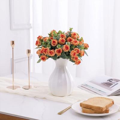 Gift Party Supplies Home Decoration Lifelike Flowers Floral Arrangement Artificial Eucalyptus Rose Simulation Plants Leaves