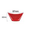For Toyota Corolla 2014-2018 Red Carbon Fiber Lower Steering Wheel Cover Trim