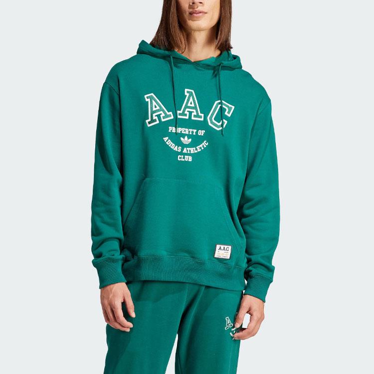 Adidas Originals Trefoil Aac Logo Print Hoodie Men Hoodie Forest-Green IM4576