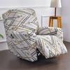 Geometric Recliner Sofa Cover Stretch Spandex Armchair Slipcovers Relax Lazy Boy Chair Covers Furniture Protector Funda Sillon