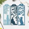 Window Kitten Cutting Dies Scrapbooking Stencils Carbon Steel Dies Cut Stencils for Card Making Photo Album Decoration
