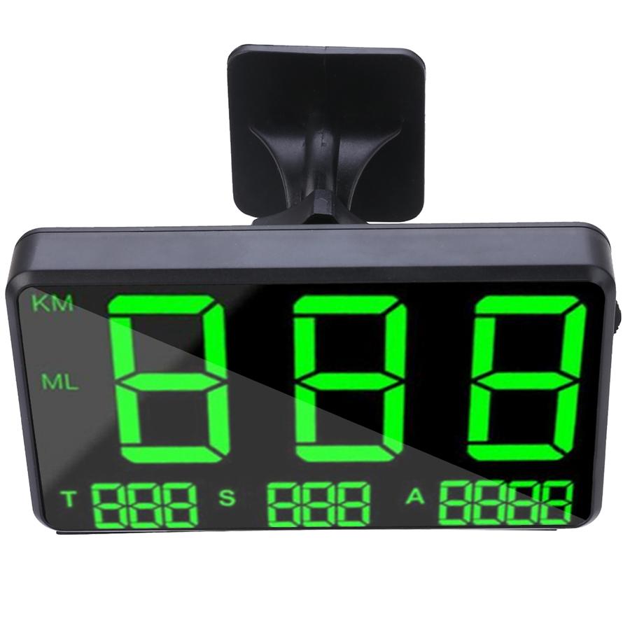 Universal Auto Bike 4.5" Digital GPS HUD Speedometer Dual Mode Display KM/h MPH