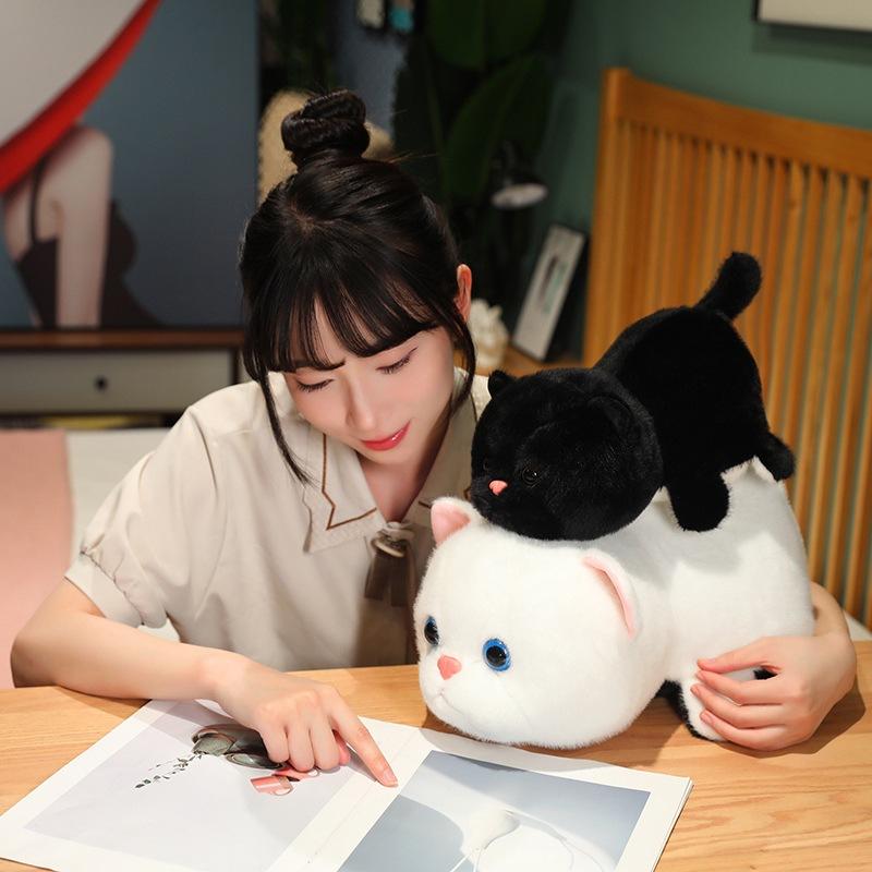 Creative Soft Animal Flip Husky Doll Plush Toy Transforms into Cat Doll Children's Soothing Ragdoll