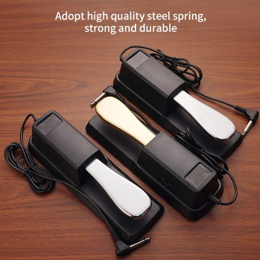 Anti-Slip Piano Sustain Pedal 2 Color Sound Delay Pedal Electric Piano Keyboard Electronic Organ