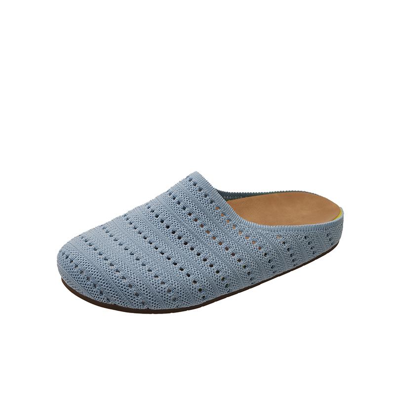 Fashion 2025 Fashion Style Breathable Open-Toe Thick Heel Women's Summer Outdoor Wear Roman Style Hollow Out Slip-On Sandals