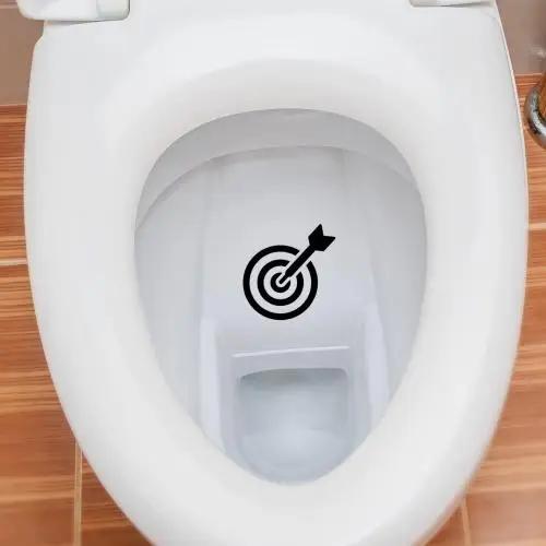 

Creative Hit The Target Toilet Stickers Funny Man Removable Bathroom Toilet Decoration Self-adhesive Wall Stickers Home Decor