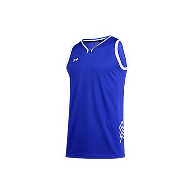 Color Block Knit Training Basketball Vest Men Tops Royal-Blue 21500104-400
