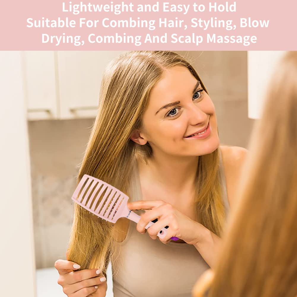 Hair Brush Scalp Massage Comb Hairbrush Women Wet Curly Detangle Hair Brush for Daily Hair Care Salon Hairdressing Styling Tool