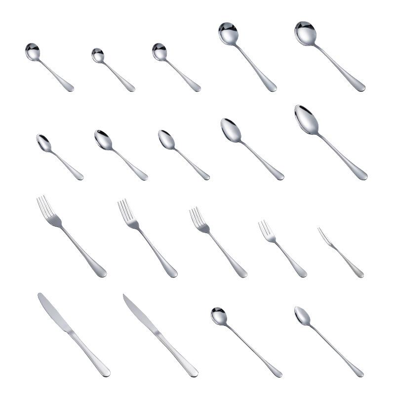 Stainless Steel Western Tableware Household Eating Spoon Hotel Thickened Steak Knife and Fork Western Dessert Coffee Spoon