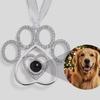 Customizable Dog Paw Photo Pendant - Waterproof, Dustproof, Scratchproof Jewelry Gift for Thanksgiving & Christmas