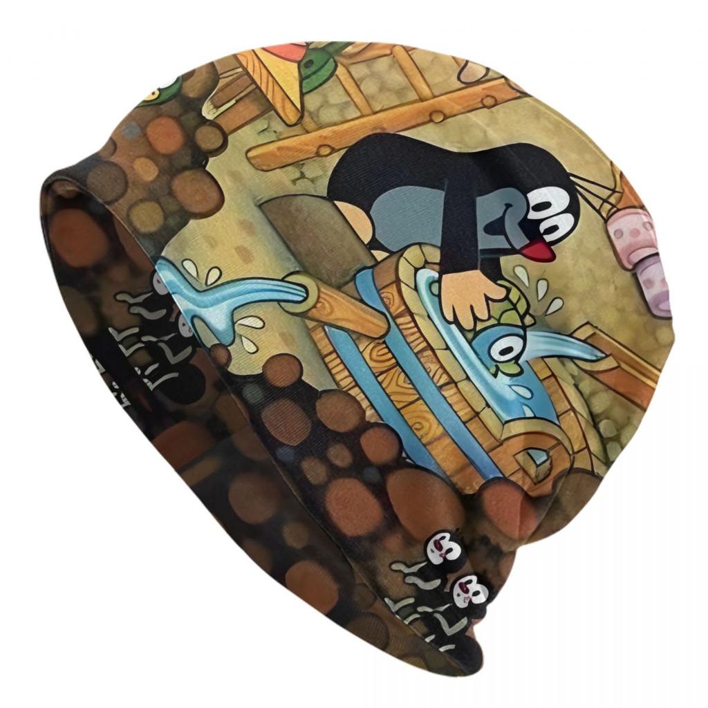 Cartoon Czech The Little Mole Bonnet Beanie Knit Hat Unisex Women Fashion Unisex Krtek Krtecek Warm Winter Skullies Beanies Caps