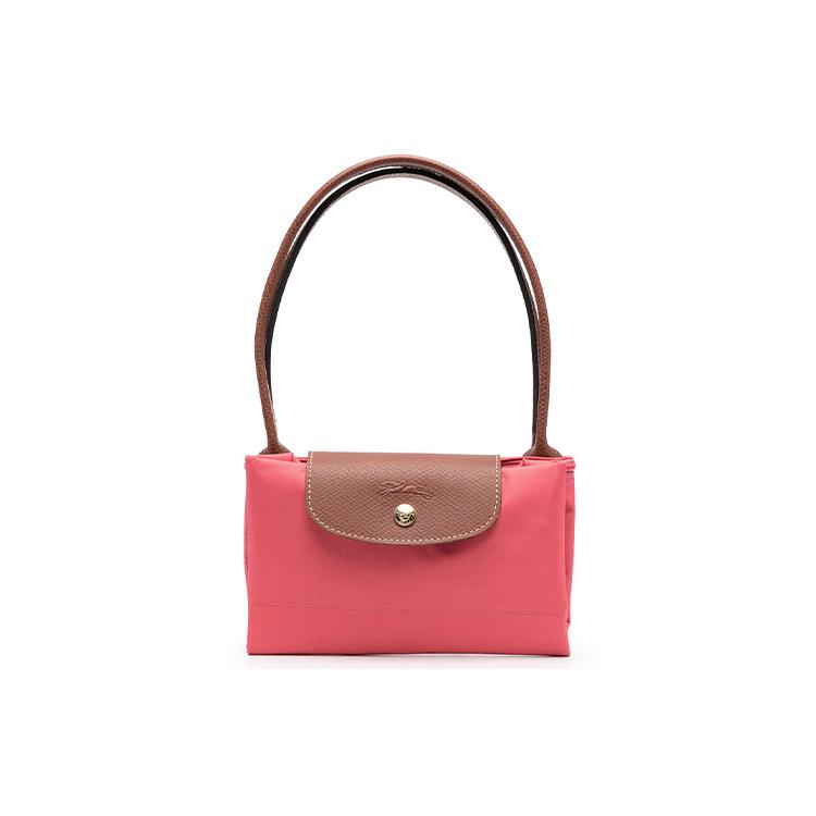 Longchamp Le Pliage Cow Leather Trim Tote Bag, Shopping Bag, Dumpling Bag, Handbag, Shoulder Bag Medium Womens