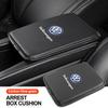 Car Armrest Box Mats Leather Center Console Covers Accessories For B5 B6 B7 T4 T5 Golf 4 5 6 7 Polo Passat Tiguan Jetta Gol