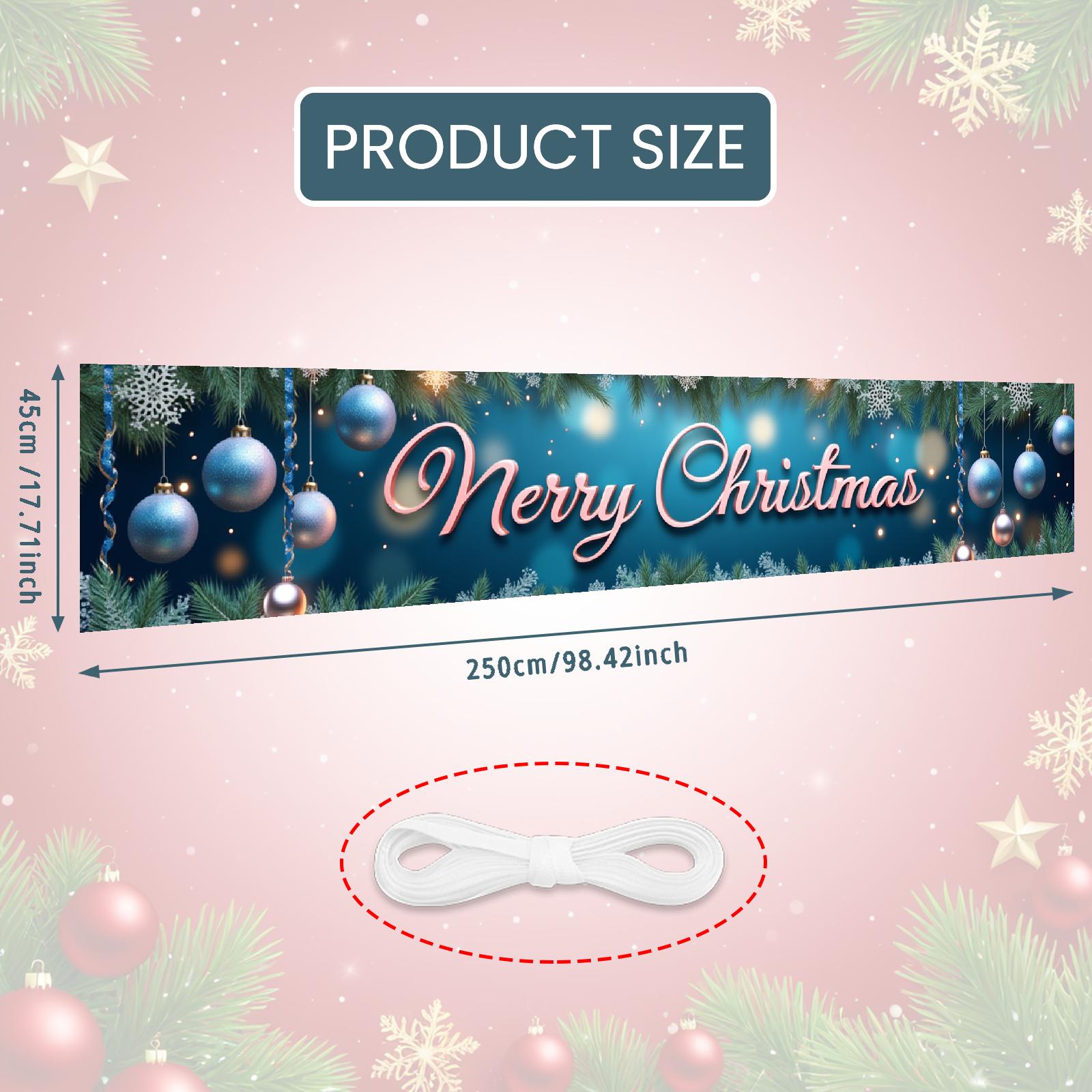 

Баннер для рождественской вечеринки, узор «снежинки», рождественское празднование, сезонный фон, синее украшение, праздничный фотореквизит для семьи