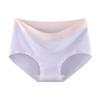 Modal 10A Antibacterial Seamless Mid-Waist Women's Panties - Extra Long Crotch, Breathable, Soft, Skin-Friendly Triangle Design for Summer.
