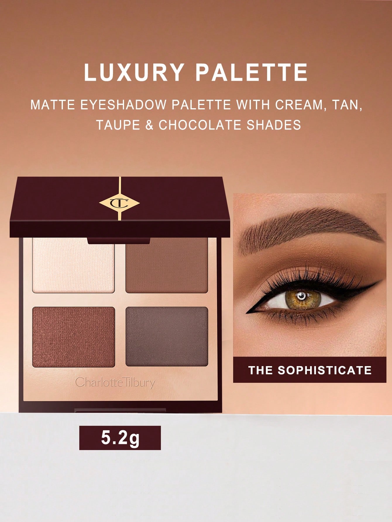

EXAGGER-EYES Палетка теней для век класса люкс 5,2 г Charlotte Tilbury Случайная версия THE SOPHISTICATE