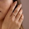 Luxury Cubic Zirconia Geometric Rings For Women Cross X Shape Copper Paved CZ Finger Ring Wedding Party Daily Versatile Jewelry