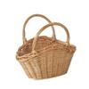 Eco Friendly Natural Wicker Basket Lightweight And Breathable Perfect For Picnic Outings And Home Storage Of Produce
