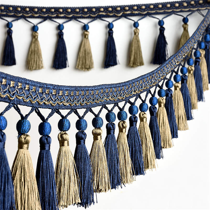 1/3M Tassel Fringe Trim Sewing Crafts Trimmings Edging Curtains Cushion Sofa Table Upholstery Sofa Decor Accessory