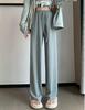 Women's Ice Silk Sun Protection Pants: High-Waisted, Slimming, Drapey Wide-Leg, and Straight-Leg Summer Casual Pants