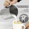 Praktischer Edelstahl-Milchaufschäumer mit Deckel Espresso Kaffee Cappuccino Milch Sahne Tasse Aufschäumkrug