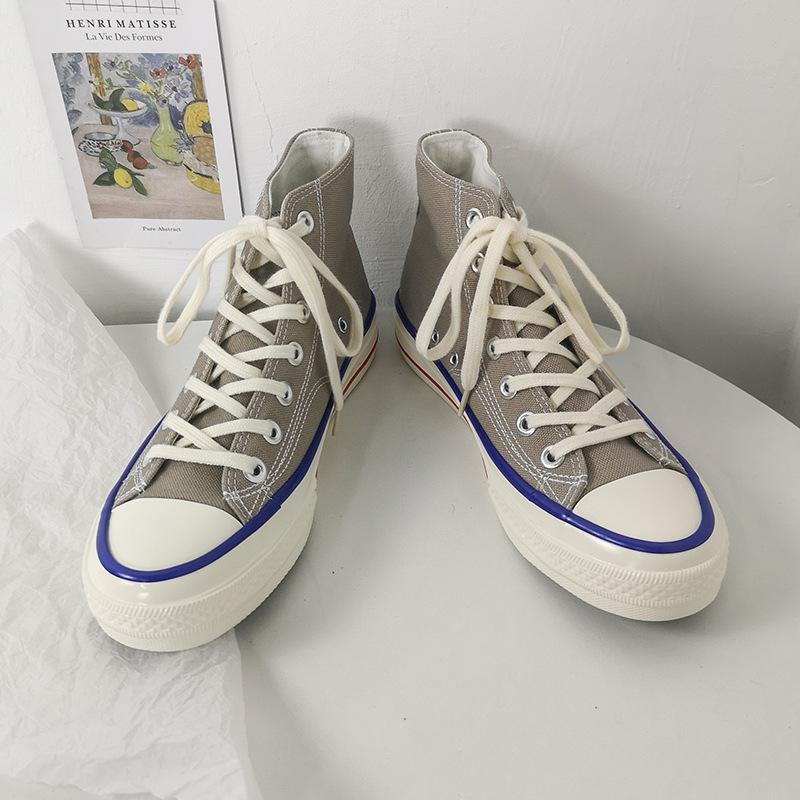 Canvas Shoes Female High-top Student Shoes Board Shoes 19