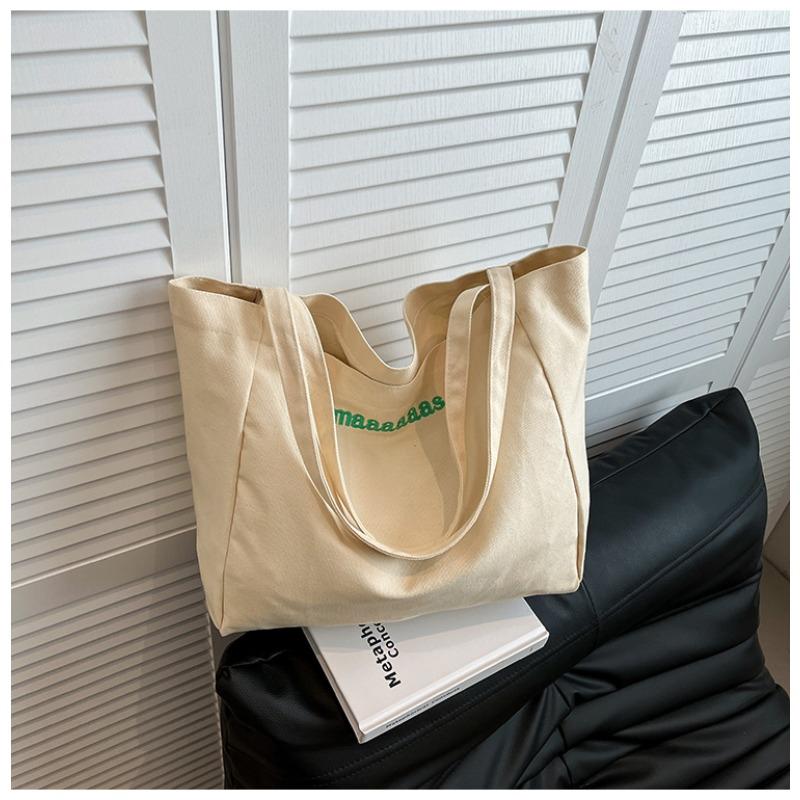 

Tote bag new canvas shoulder bag portable simple casual large capacity women s cloth bag белый