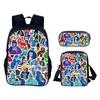 Gorilla Tag 3D Printed 3pcs/Set School Bags Laptop Daypack Backpack Inclined shoulder bag Pencil Case For Boys Girls Best Gift