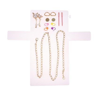 Hilfsweben Kunststoffnetz-Set Kunststoffgitter Webhilfe Handtasche Umhängetaschef Netzabdeckung DIY Taschenzubehör