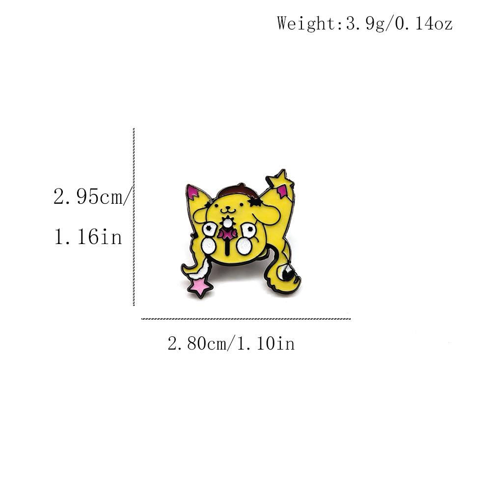 Волшебная брошь Sanrio «Сакура»: Милый металлический значок Куроми-Кот