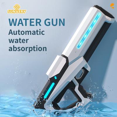 Non-Toxic Electric Water Gun Squirt Pistol Space Battle Guns Child Pool Beach Outdoor Party Fight Shooting Toys Automatic Water Absorption