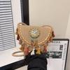 2025 Hand-woven Straw Bag Ethnic Style Clutch Bag Shoulder Messenger Bag Beach Fashion Casual Retro Temperament