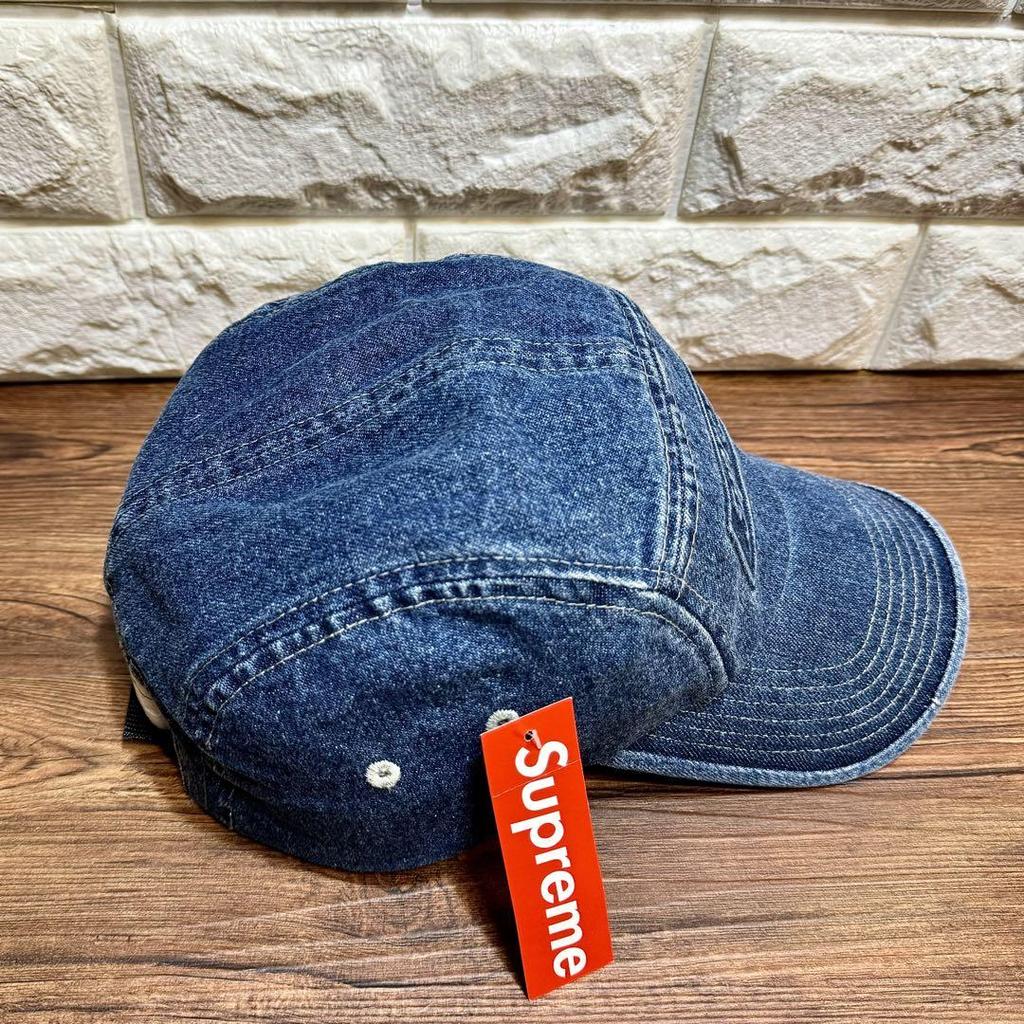 [USED] /All Tags Supreme Embossed Stonewash Camp Cap