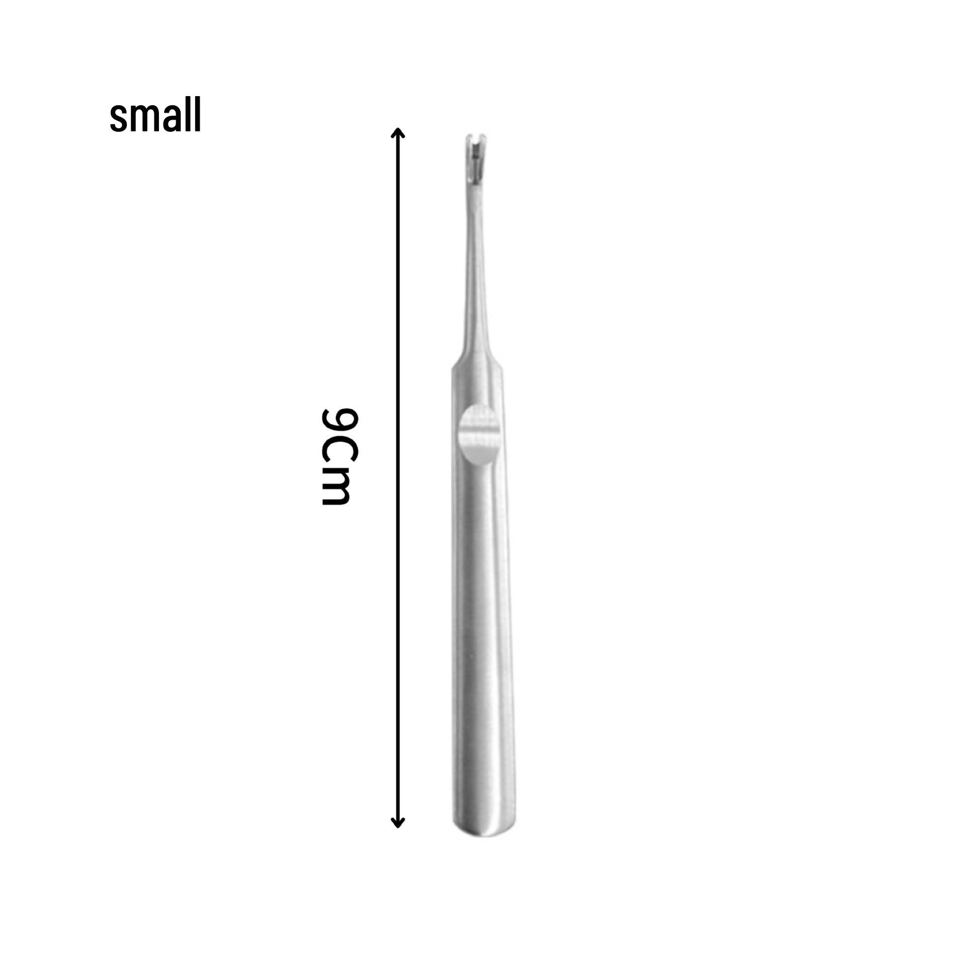 

Stainless Steel Cuticle Fork and Exfoliating Pusher Nail Tool Set