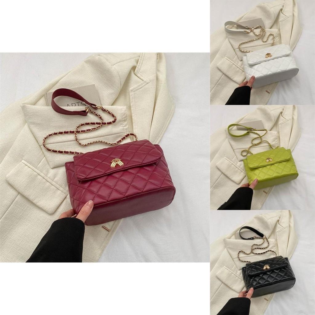 Stylish Pu Leather Ladies Shoulder Bag Summer 2023 Trendy Crossbody Chain Bag
