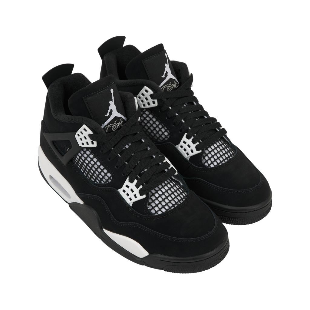 Air Jordan 4 Retro White Thunder Sneakers Unisex Nere FQ8138-001
