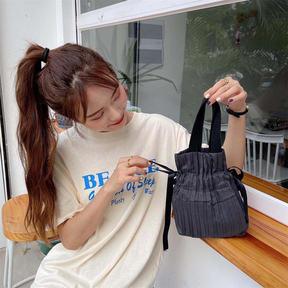 Fabric Soft Contemporary Tote Bag With Drawstring Closure Available In Stylish Colors Travel For