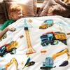 Tractor Pattern Blanket Flannel Soft Comfort Home Blanket Baby Child Blanket Birthday Holiday Gifts