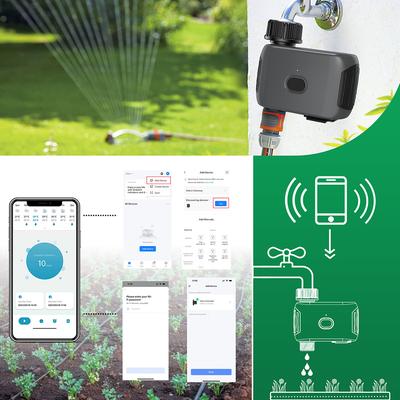 Garden Irrigation Timer Smart Water Timer Remote Patio Sprink Controller WiFi Automatic Water-Saving Lawn Watering Flow Meter
