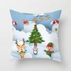 Cartoon Christmas Throw Pillow Set Santa Claus Sofa Gift Home Decor Pillowcase Christmas Gift Pillowcase