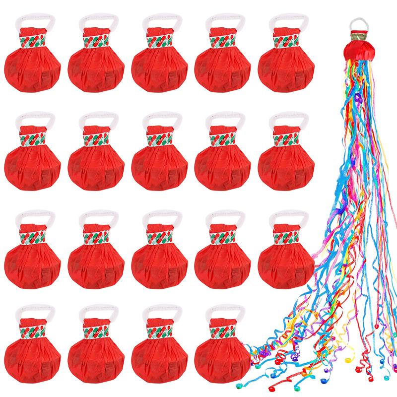 5/10/20Pcs Hand Throw Streamer Poppers Wedding Decoration Favors Supplies Kids Birthday Party Colorful Paper Confetti Guest Gift