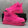 Thick Sole Men's Sneakers Spring Men Leather Casual Shoes High-quality Men Running Shoes Lace Up Women's Platform Sport Shoes