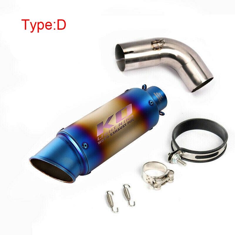 For Honda CB1000R 2009-2018 Motorcycle Exhaust System 51mm Muffler Pipe Middle Connect Link Tips Stainless Steel Slip On