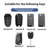 Leather Car Key Holder Car Keychain Bag Organizer Car Key Case For Citroen C1 C2 C3 C4 C5 C6 C8 C4L C3L C3-XR PICASSO Aircross