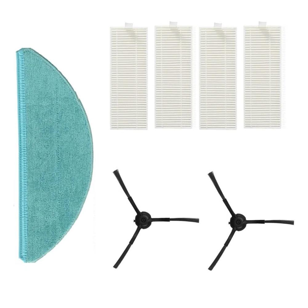 Side Brushes Mop Cloth Kit Vacuum Cleaner Accessories For Cecotec For CONGA 8090 For ULTRA Replacement Parts